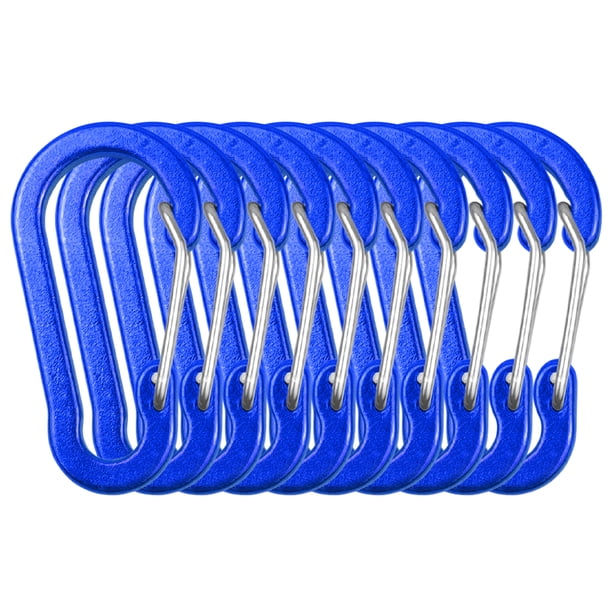 Hebilla montañismo Clips de mosquetón Mini llavero de aleación de aluminio Clip de mosquetón Anillos en D para acampar Senderismo Pesca Mochilero