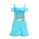thumbnail image 4 of Disney-Conjunto de mono de Mickey Mouse para niños y niñas, ropa informal de una pieza, manga voladora, Moana, sirena, Ariel, Verano, 4 of 4