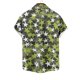 thumbnail image 4 of Mens Casual Manga Corta Botón Abajo Camisas, Cuello de Vuelta Impresión para el Verano, Al Aire Libre Y Desgaste Casual, 4 of 8