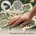 thumbnail image 6 of ODIKA 5'x7' Washable Area Rug Non-Slip, Chair-Friendly Foliage Circle Classroom Motivational Chrsitmas Round Leaves Rings Playful for Dining Room, Under Table, Home Office, 6 of 7