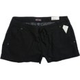 thumbnail image 1 of Ecko Unltd. Pantalones cortos casuales para caminar con mezcla de lino para mujer, negro, 0, 1 of 1