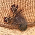 thumbnail image 6 of SILVERFEVER Fedora Hat with Feathers Gatsby Holiday Octoberfast Bavarian Alpine Trlbe Dress Up Hats Camel, 6 of 11