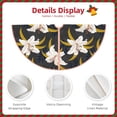 thumbnail image 3 of Sikiie Lilies Flowers Nativity Christmas Tree Skirt, Jesus Christian Winter Holiday Tree Mat Decoration(30-48IN)30", 3 of 6