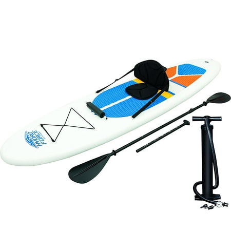 Bestway Hydro-Force White Cap Inflatable SUP Stand Up Paddle Board & Kayak (Best Way To Display Paperweights)