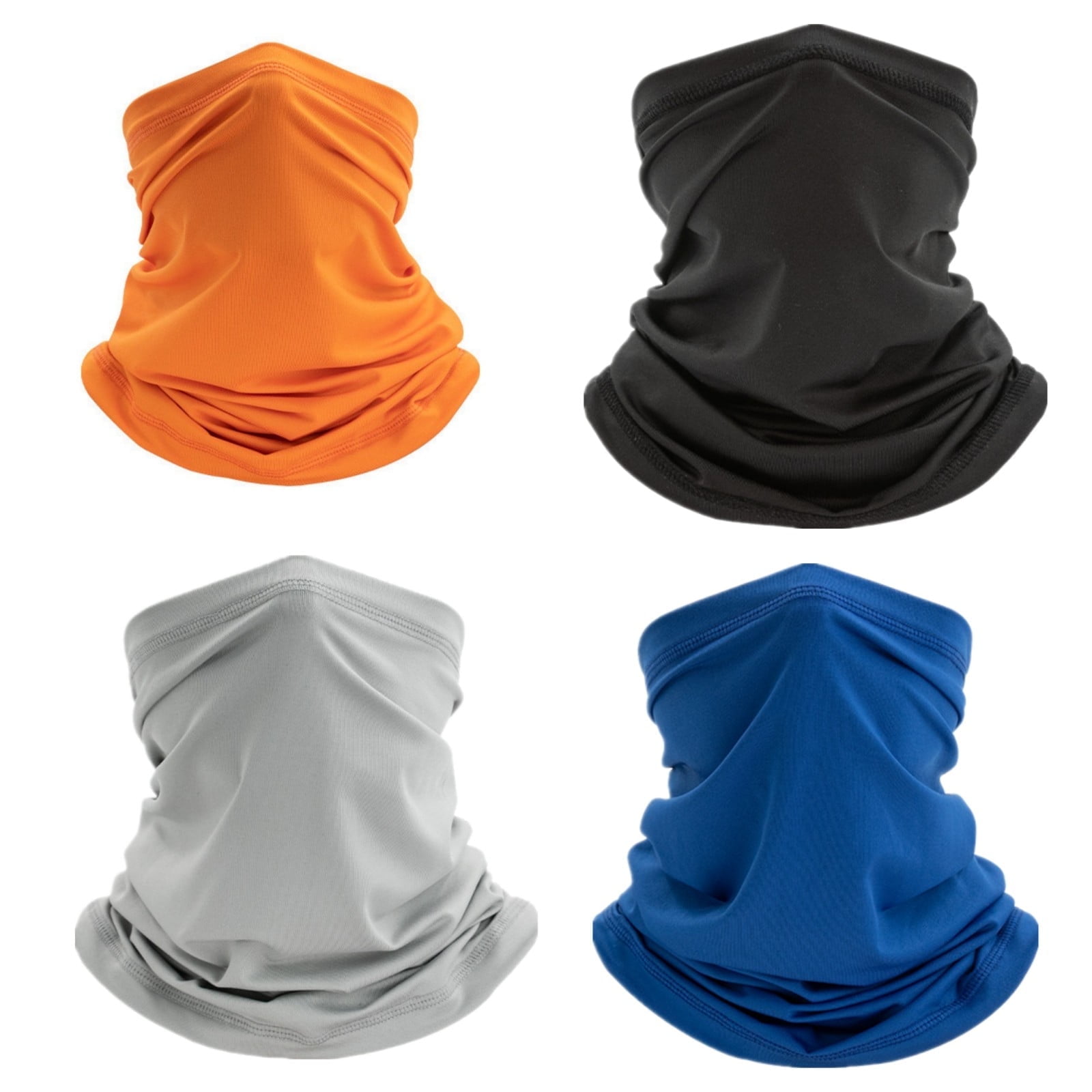 Premium Unisex Neck Gaiter Face Covering Mask Balaclava Bandana - Breathable, Moisture Wicking for Outdoor Sun Protection, Skiing, Hiking, Running (Black)