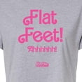thumbnail image 3 of Barbie The Movie - Flat Feet - Juniors Cropped Cotton Blend T-Shirt, 3 of 5
