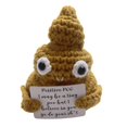 thumbnail image 4 of Muñeca de caca de punto interesante con regalos de tarjetas positivas Sunnimix Fiesta amarillo, 4 of 8