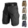 thumbnail image 2 of Short Tactique Militaire Urbain pour Hommes Short Cargo Imperméable Résistant à l'Usure Pantalon de Randonnée Grande Taille à Séchage Rapide Multi-Poche, 2 of 14