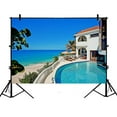 thumbnail image 1 of EREHome 7x5ft Station Tropicale Polyester Fond de Photographie pour Studio Prop Photo Fond, 1 of 3