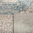 thumbnail image 4 of SAFAVIEH Sofia Waylon Geometric Bordered Area Rug, Light Grey/Blue, 9' x 9' Square, 4 of 5
