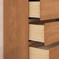 thumbnail image 5 of Max & Lily Dresser, 5 Storage Drawers Farmhouse Solid Wood Bedroom Dressers, Pecan Dip, 5 of 9