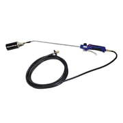 Flame King Propane Torch Kit, Heavy-Duty Adjustable Flame Weed Burner with Battery-Operated Igniter, Black/Blue/Silver