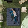 thumbnail image 2 of Outsunny Queen Air Mattress with 2 Pillows, Inflatable Double Air Bed, Blue, 2 of 10