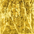 thumbnail image 1 of Ahgly Company Machine Washable Indoor Square Abstract Yellow Modern Area Rugs, 5' Square, 1 of 4