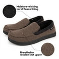 thumbnail image 3 of LongBay Men's Cozy Moccasin Slippers Loafer House Shoes with Memory Foam and Rubber Sole for Indoor Outdoor, 3 of 6