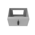 thumbnail image 3 of Alpine 24" Wood Floating Vanity Base in Gray with Black Handles, 3 of 5