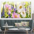 thumbnail image 1 of Wild Flowers Field at Sunset - Floral Photography Art, 1 of 3