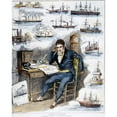 thumbnail image 2 of Robert Fulton. Namerican Engineer And Inventor. 'What Three Quarters Of A Century Has Brought Forth.' Fulton, 2 of 2