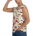 thumbnail image 3 of Picia Cartoon Mushrooms mens Cotton Tank Undershirts , Moisture-wicking Ribbed Tanks, Lightweight Cotton Tank Undershirts-XX-Large, 3 of 8