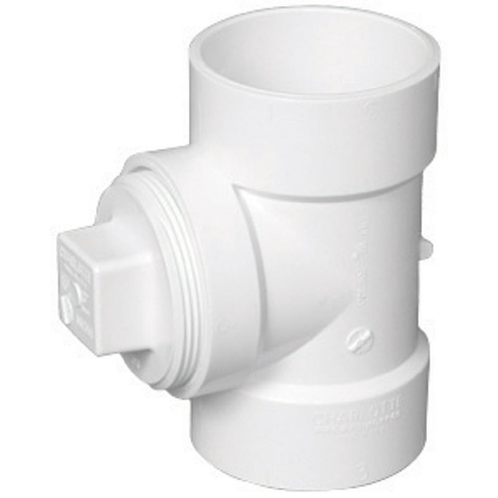 Charlotte Pipe 3 in. Hub x 3 in. Dia. Hub PVC Cleanout Tee Walmart