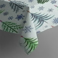 thumbnail image 4 of Nappe de Noël Résistante aux Plis Lavable Housses de Table Boules Colorées Arbres de Pin Flocons de Neige Nappes pour Décorations de Fête de Noël Rectangulaire, 60x84 Pouces, 4 of 5