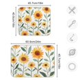 thumbnail image 4 of Yayeee Dish Drying Mat for Kitchen Counter 18"x24" Microfiber Absorbent Pad, Sunflowers and Leaves Pattern, 4 of 7