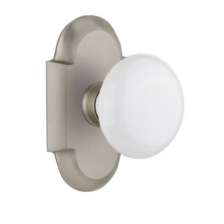 Nostalgic Warehouse White Porcelain Double Dummy Door Knob