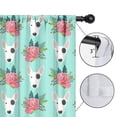 thumbnail image 4 of Blackout Kids Curtains,Bull Terrier Dog and Flower Florals Childrens Insulated Curtains Set Of 2,Bedroom Essentials,Toddler Room Decor 42"x54"(106x137cm), 4 of 4