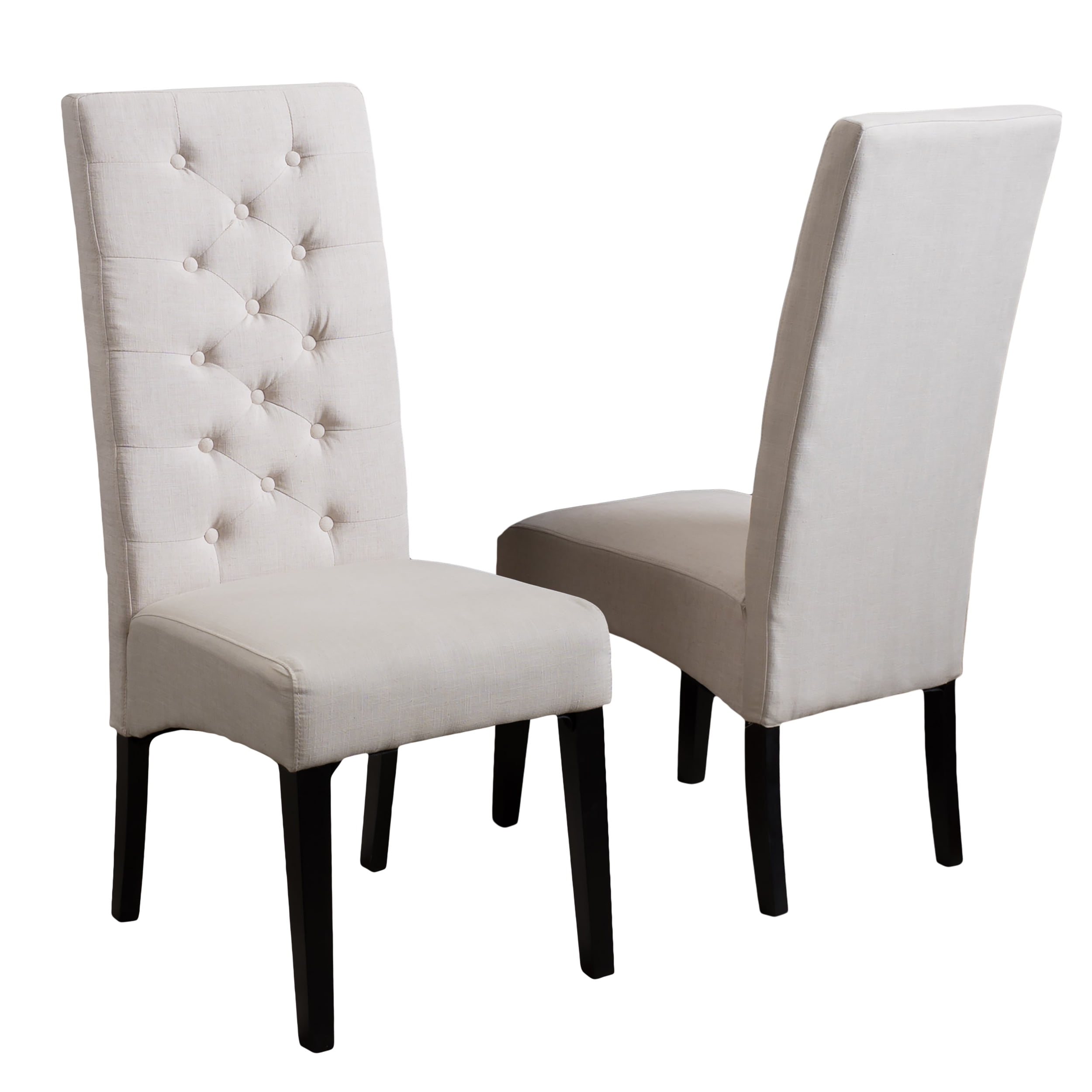 Linden Natural Fabric Dining Chairs (Set of 2)