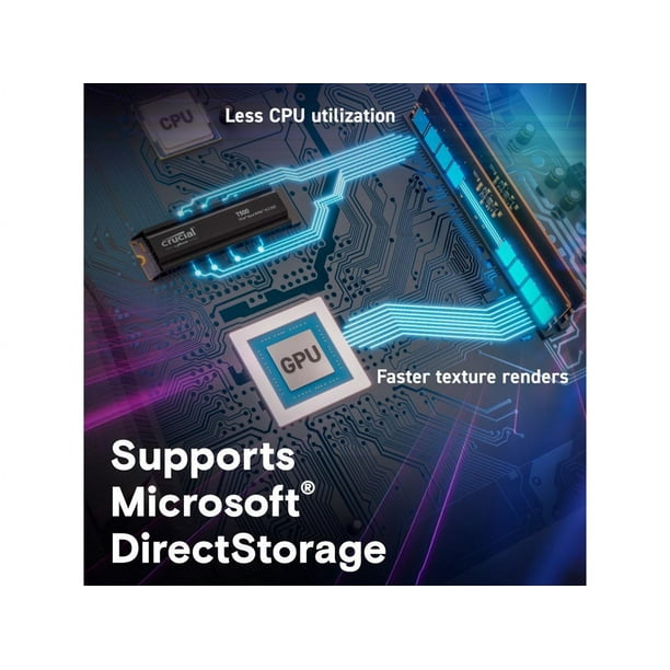 Crucial T500 - SSD - 1 TB - internal - PCIe 4.0 (NVMe) - Walmart.ca