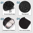 thumbnail image 3 of Bolsa de zapatos para viajes, 15 bolsas de zapatos no tejidas con ventanas transparentes, bolsas de zapatos con cordón para hombres y mujeres, 3 of 5