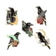 thumbnail image 3 of Broche creativo con forma de cuervo y flores con lazo en forma de media luna, con plumas negras de cuervo, ropa de moda divertida, 3 of 6