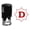 Red, variant on Printtoo Office Stationary R-40 Alphabet D Monogram Octagon Celtic Swirl Frame Self Inking Rubber Stamp