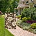 thumbnail image 2 of Yayeee Garden Flag 28" x 40" Double Sided Outdoor Yard Lawn Holiday Decorations, Brown Floral, 2 of 6