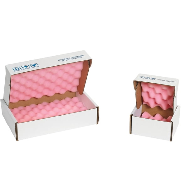 Partners Brand Anti-Static Foam Shippers 18" x 12" x 2 3/4" Pink/White 24/Case (FSA18122)
