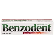 Benzodent Dental Pain Relieving Cream, Denture Tooth and Gum Pain, 1 oz