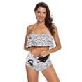thumbnail image 2 of Ckdifva Clouds Gost Womens High Waisted Bikini Set Two Piece Swimsuit Bathing Suits, 2 of 5