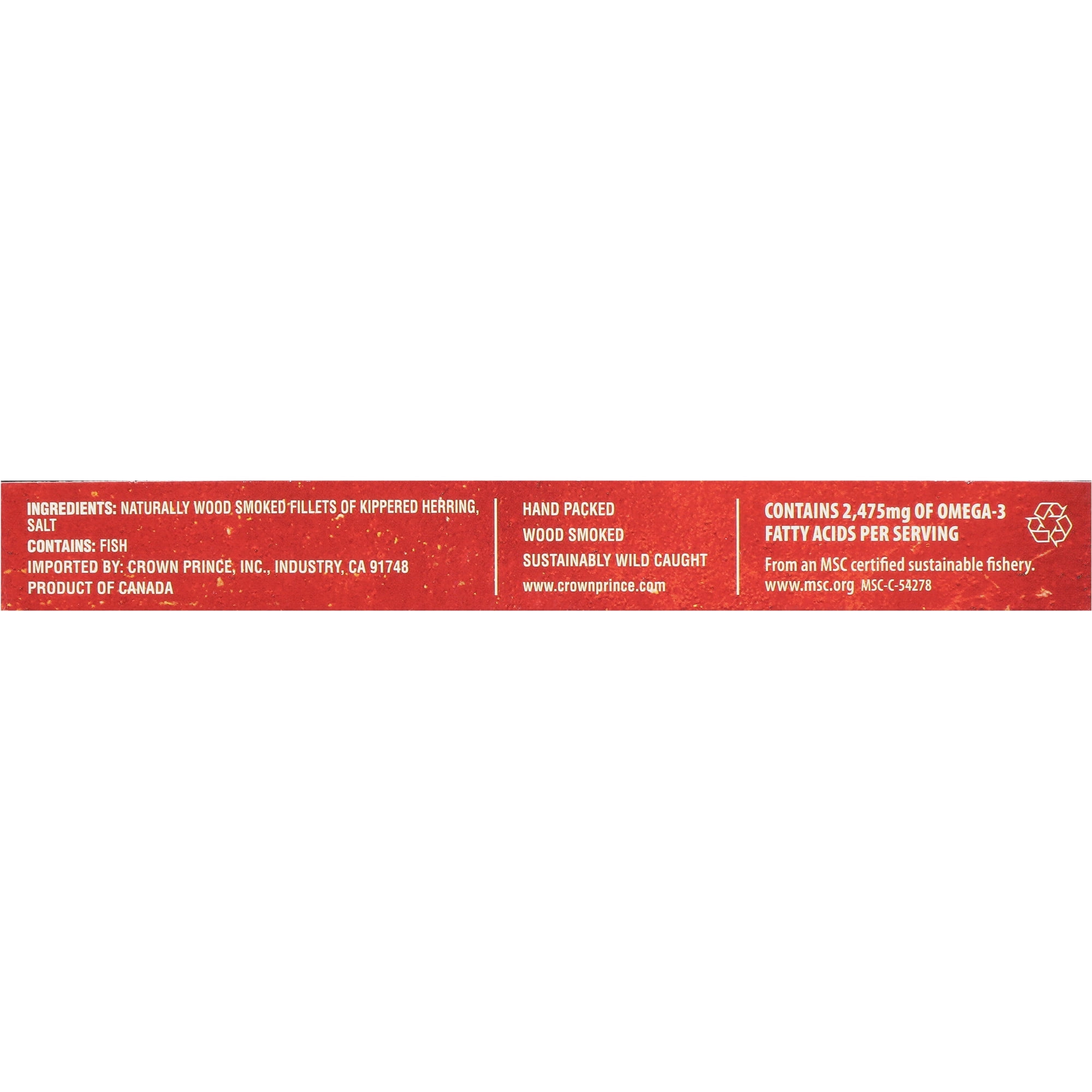 Crown Prince Kipper Snacks, Naturally Smoked, 3.25 oz Can