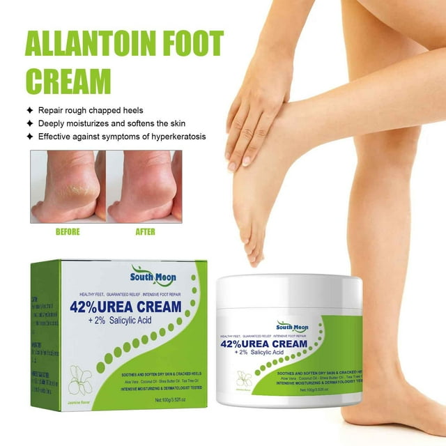 Fiudx Crema Intensiva de Urea, Mezcla de 42 % de Urea y 2 % de Ácido Salicílico, Infusión Hidratante de Aloe Vera y Aceite de Árbol de Té, Eficaz Eliminador de Callos, Solución Diaria para El Cuidado