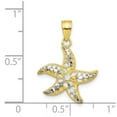 thumbnail image 3 of 10k & Rhodium Starfish Charm in 10k Yellow Gold w/ Rhodium Plating, 3 of 3
