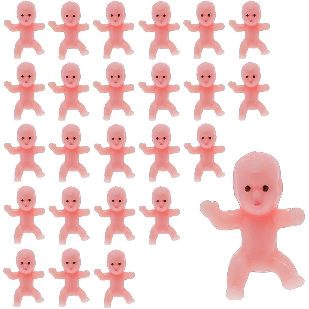 240 Pcs Tiny Mini Plastic Babies Doll for Baby Shower Games Party Favors, 1 in