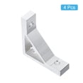 thumbnail image 3 of 4Pack 90 Degree Angle Aluminum Profile Corner Brackets Joint Connectors for 2020 Series (Silver Tone), 3 of 6