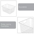 thumbnail image 5 of Smart Design Nestable Basket Organizer with Handles - 12 x 12 x 6 inches - White - Set of 4, 5 of 7