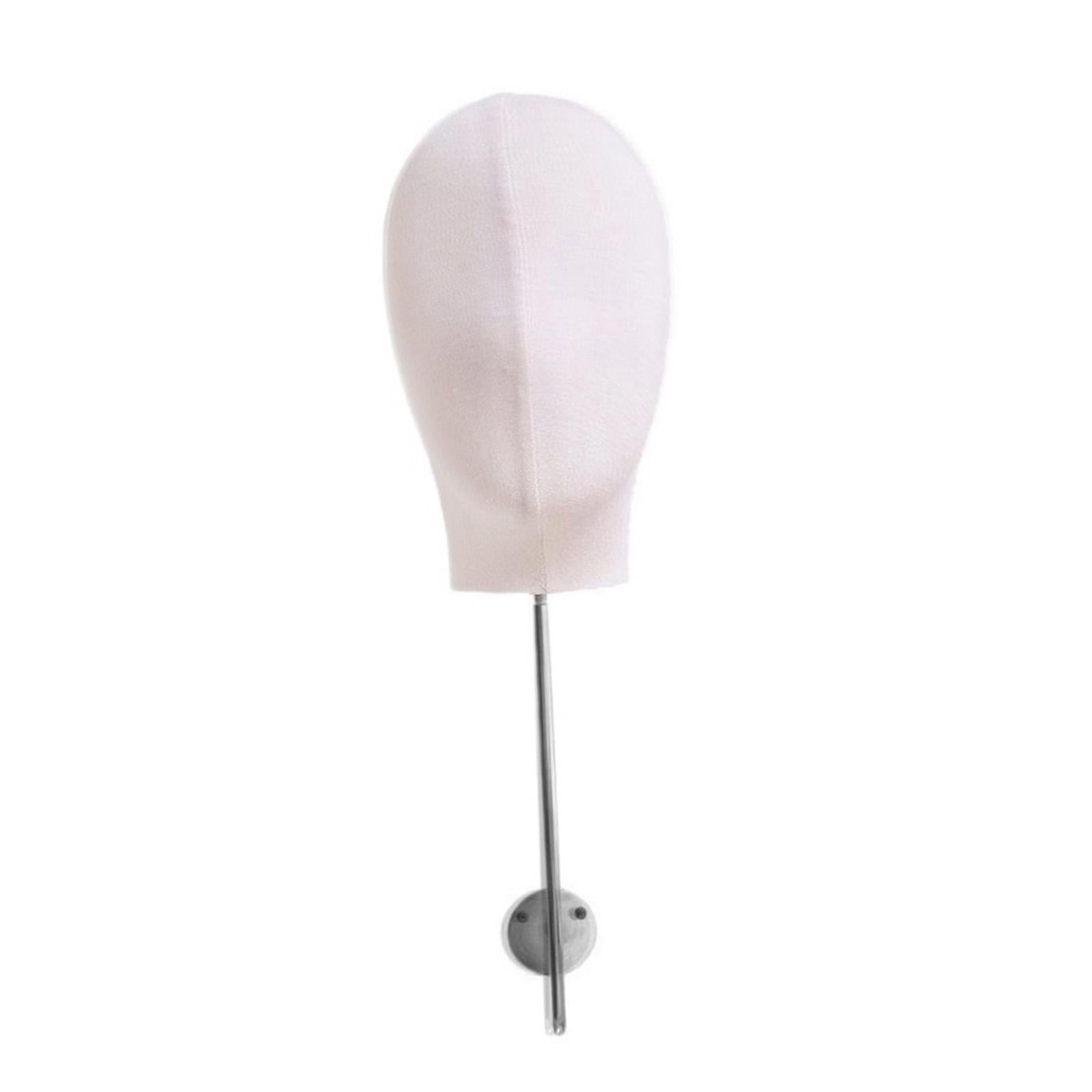 Serenable Mannequin Head Model, Hat Display, Mannequin Head, Modern Fashionable Portable Storage Rack for Making Styling Shopping Malls White