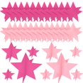 thumbnail image 1 of Centros de mesa con forma de estrella Sinload, 45 unidades, decoración de estrellas en 3D, color ros, 1 of 7