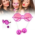 thumbnail image 2 of Xoxingysm Event & Party Retro Party Funny Glasses 4 Size Sunglasses Accessories for Women and Men, 1* Party Disco Glasses, 2 of 9
