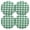 Green, variant on Ryvnso Green and White Checkered Pattern Round Plate Mats Dining Table Placemat Set of 4 for Holiday Decoration
