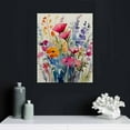 thumbnail image 5 of ARISTURING  Framed Colorful Wildflower Canvas Wall Art Flowers Pictures Prints Flowers Printing Floral Watercolors Flower wall Decor Living Room Girls Bedroom Bathroom, 5 of 5