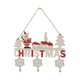 thumbnail image 1 of Letrero colgante de madera navideño con diseño de muñeco de nieve para puerta, decoración de pared rústica de madera para Navidad Estilo A, 1 of 8