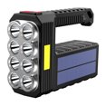thumbnail image 2 of Linterna solar recargable de 20 W, 8 LED, 6 COB, 3 niveles de brillo ajustable, para exteriores, 2 of 12